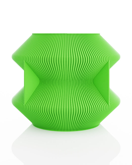 Close-up of UOOLA Vase ribs and curves for modern home decor
